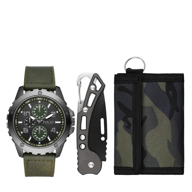 Set Mass Market Folio Fmdfl6040 color Gunmetal para Hombre $599