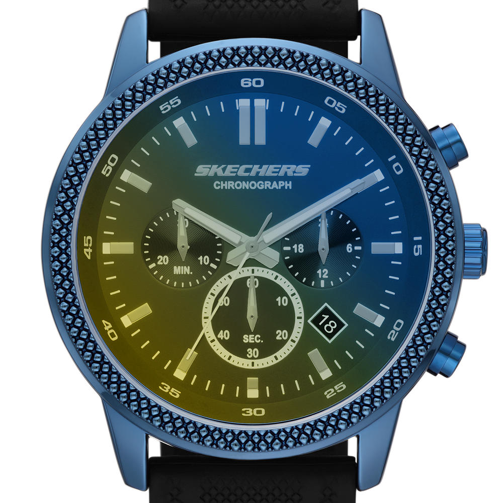 Foto 4 pulgar | Reloj Skechers Clarkdale Sr5198 Azul para Hombre