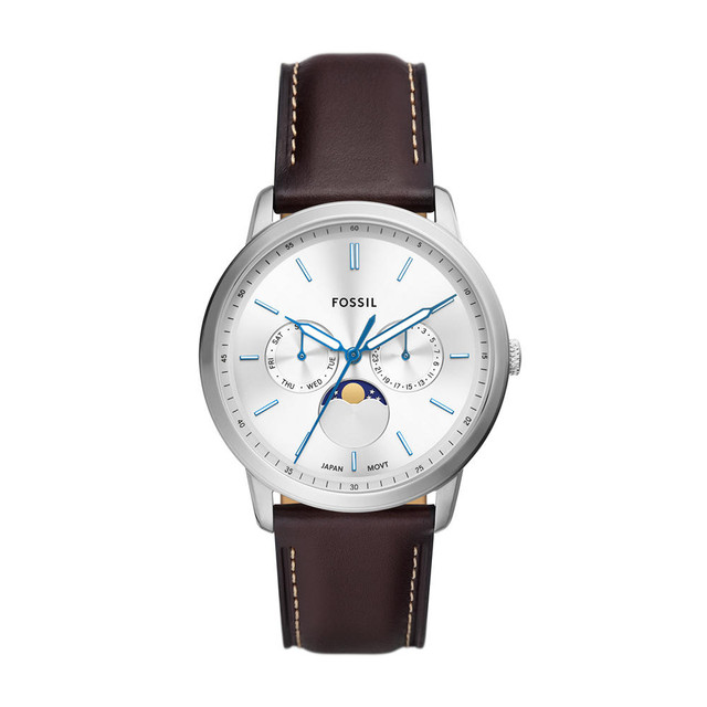 Reloj Fossil Neutra Minimalist Fs5905 color Plateado para Caballero