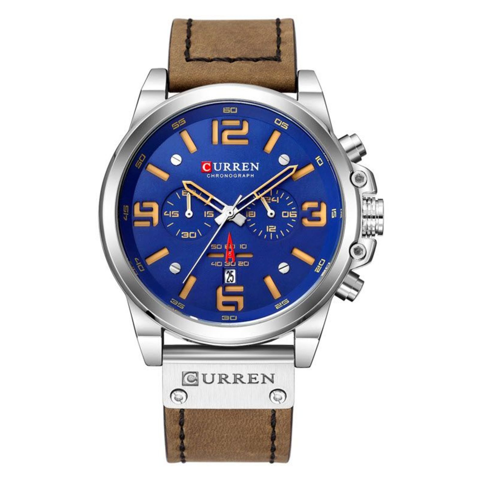 Reloj Curren Krec161903 Color Marrón Hombre