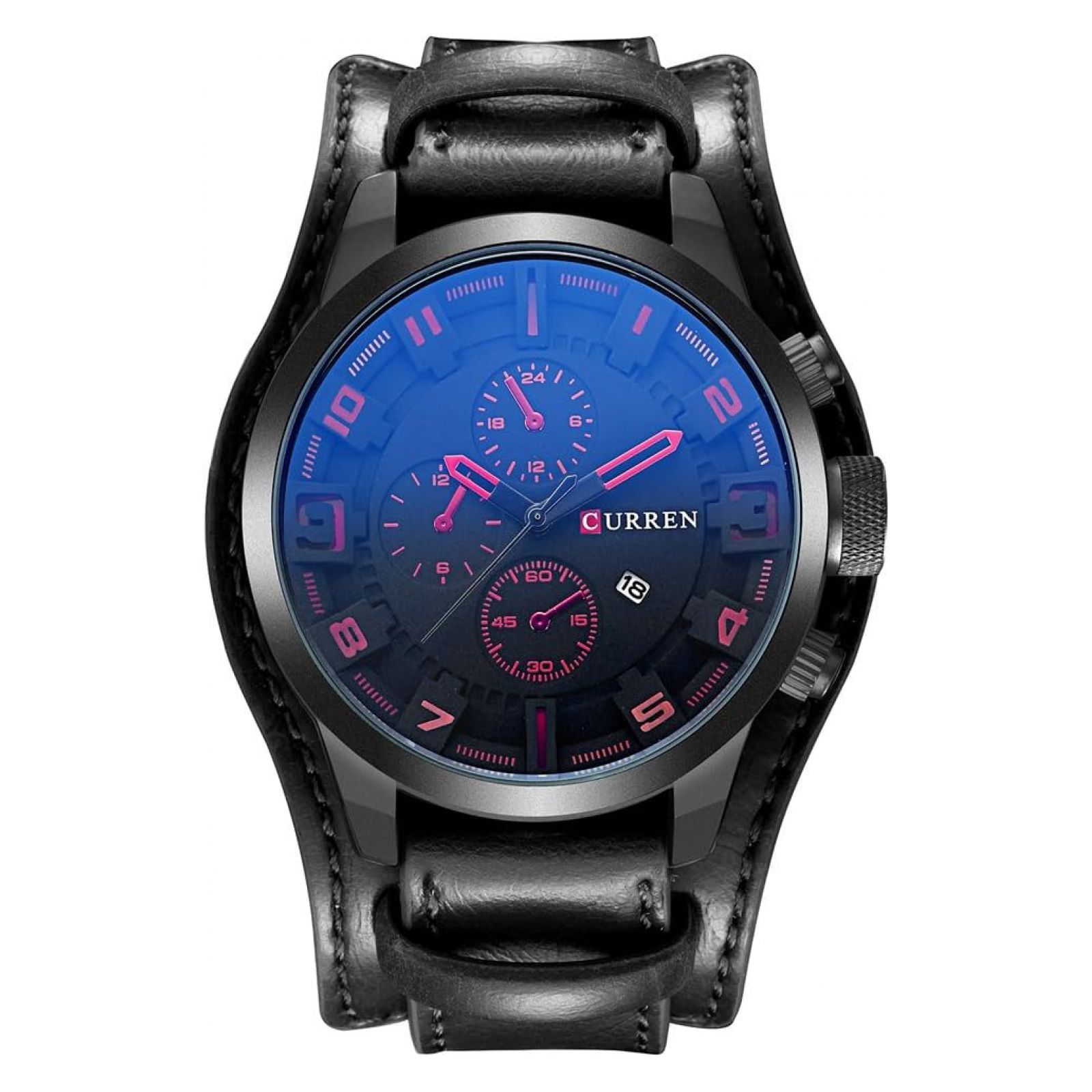 Foto 2 pulgar | Reloj Curren Krea96010401 Negro para Hombre