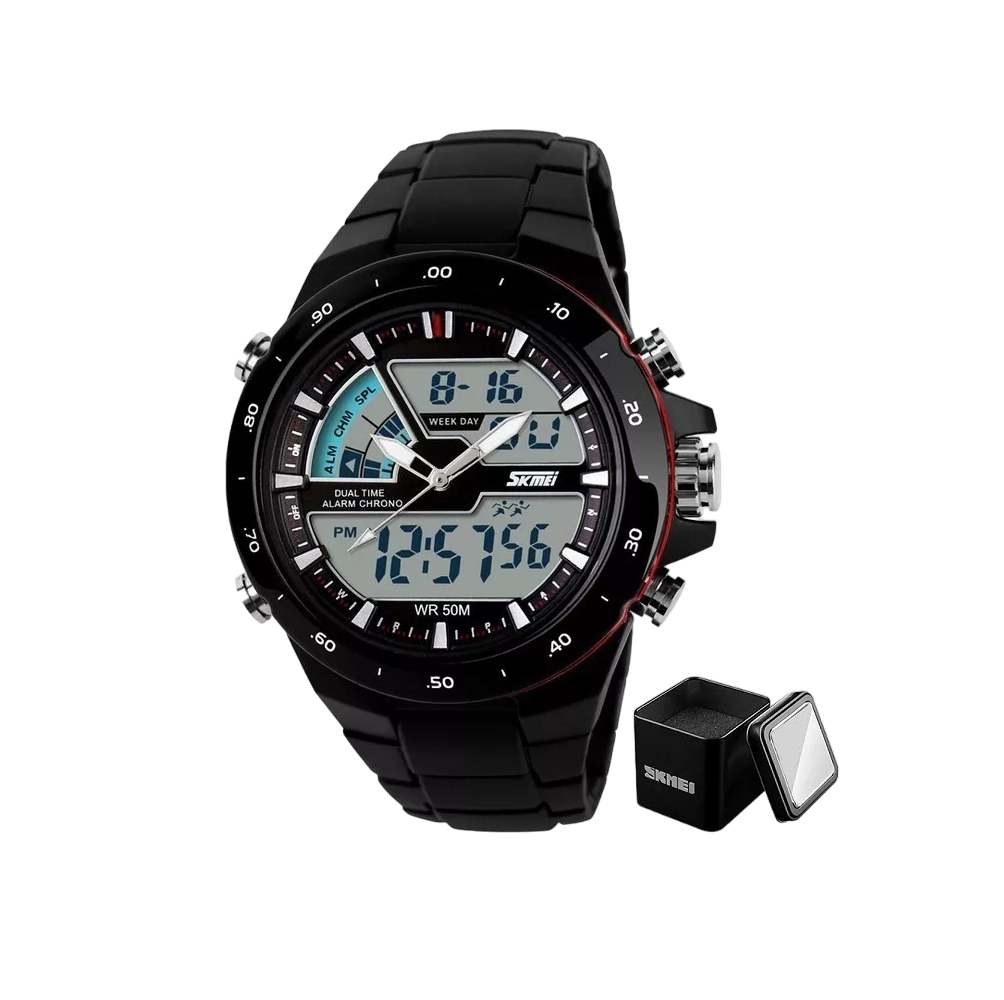 Foto 1 | Reloj Digital Analógo Moda Deportivo Impermeable Para Hombre