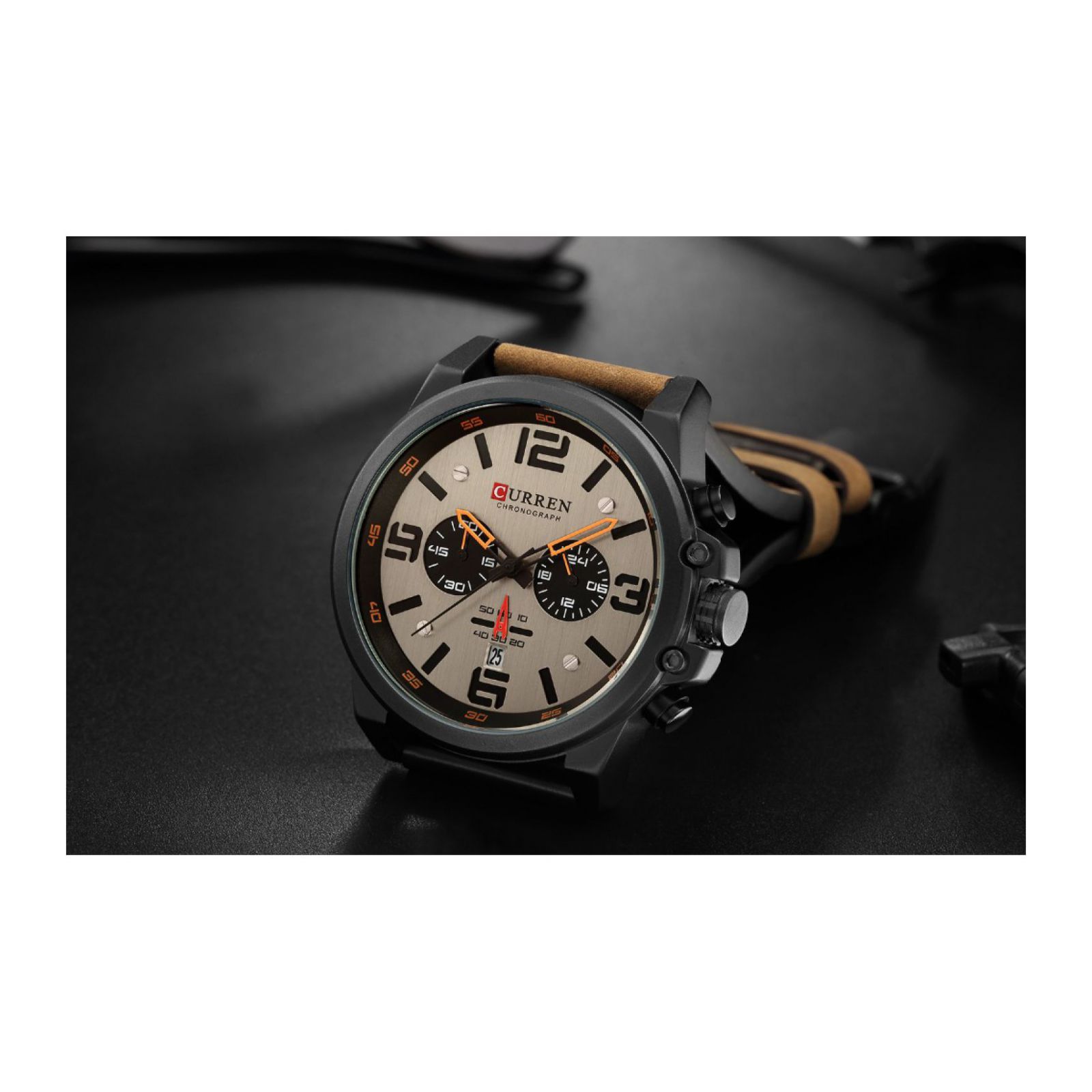 Foto 4 | Reloj Curren Krec160123 Color Marrón Hombre