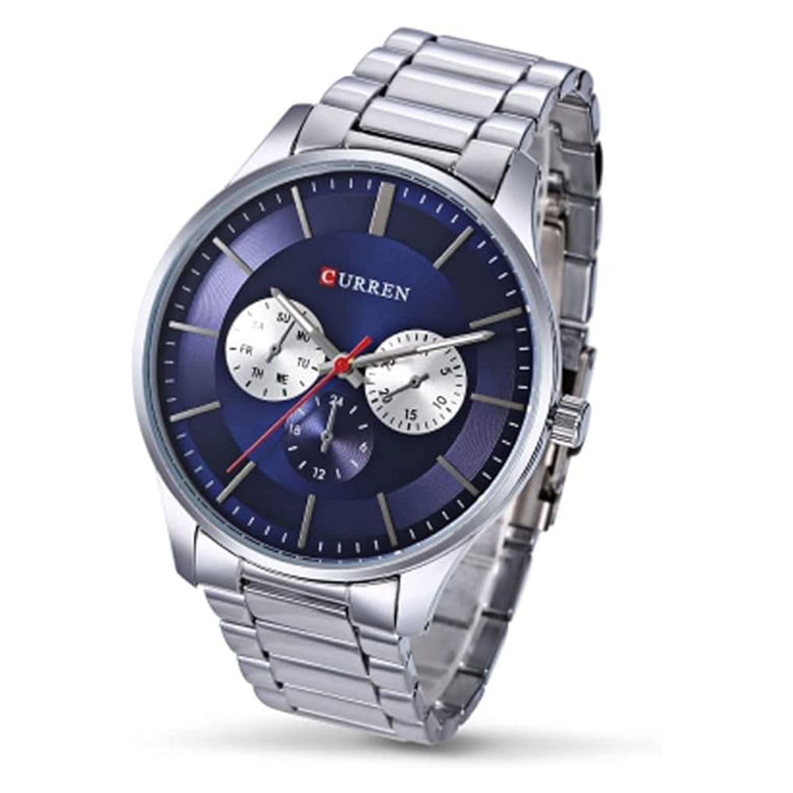 Foto 4 pulgar | Reloj Curren Kreb581903 color Plata para Hombre