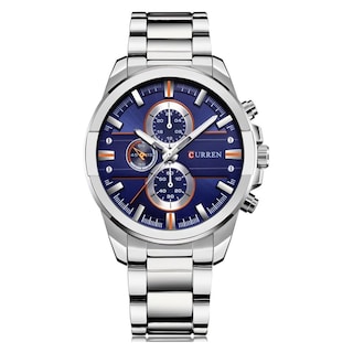 Foto 1 | Reloj Curren Kreb491903 color Plata para Hombre