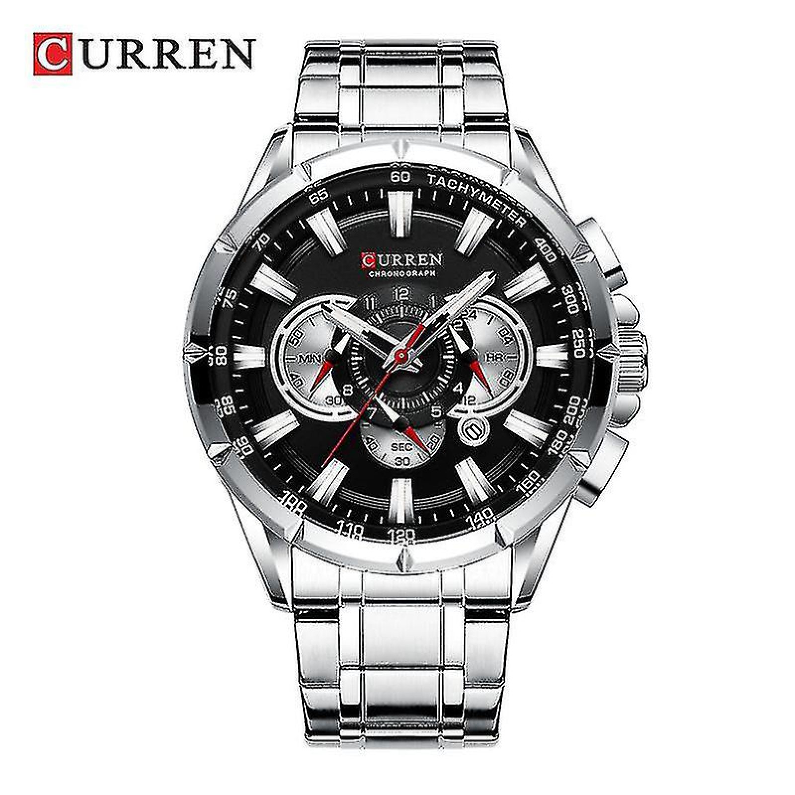 Foto 2 pulgar | Reloj Curren Krec951901 color Plata para Hombre