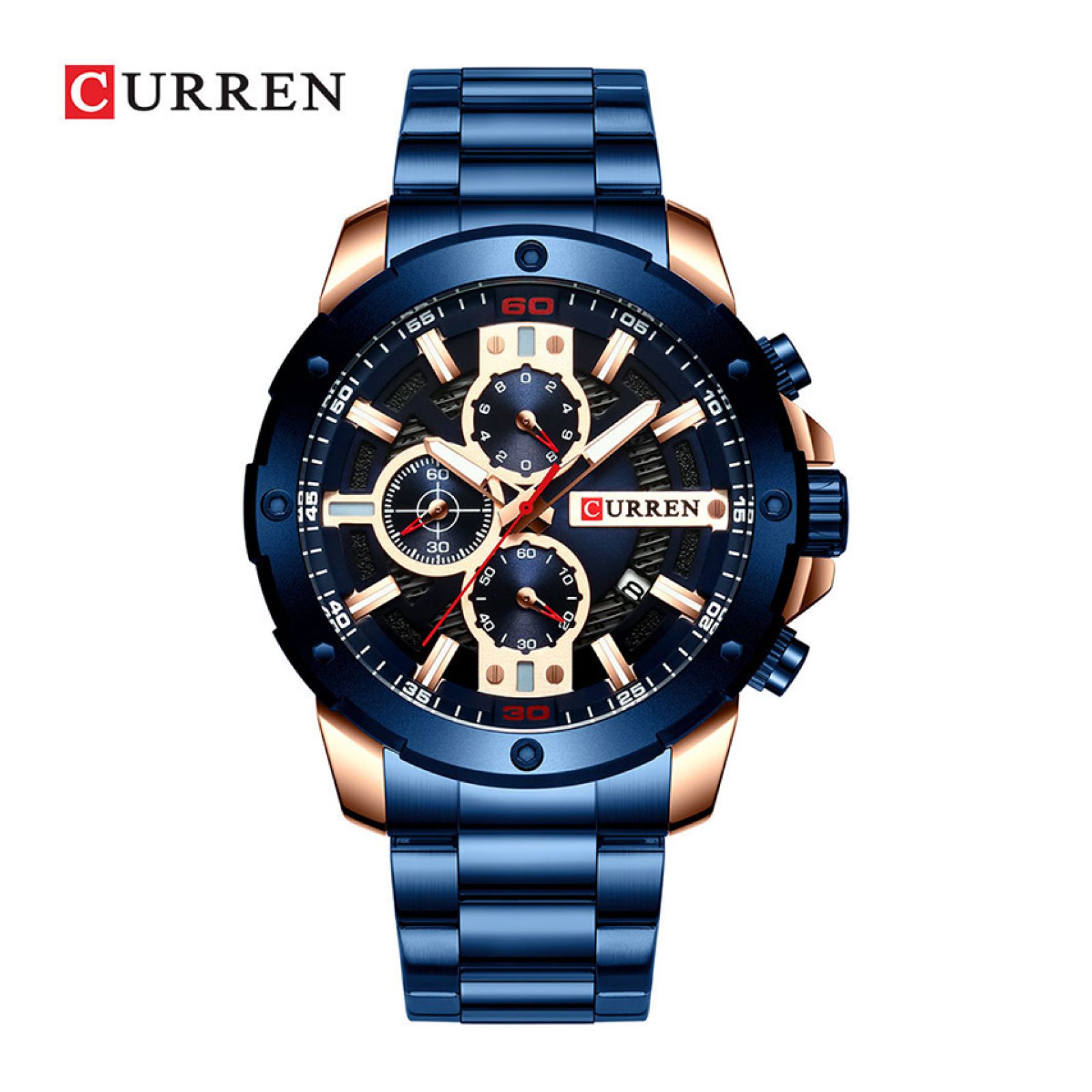 Foto 2 pulgar | Reloj Curren Krec6703 color Azul para Hombre