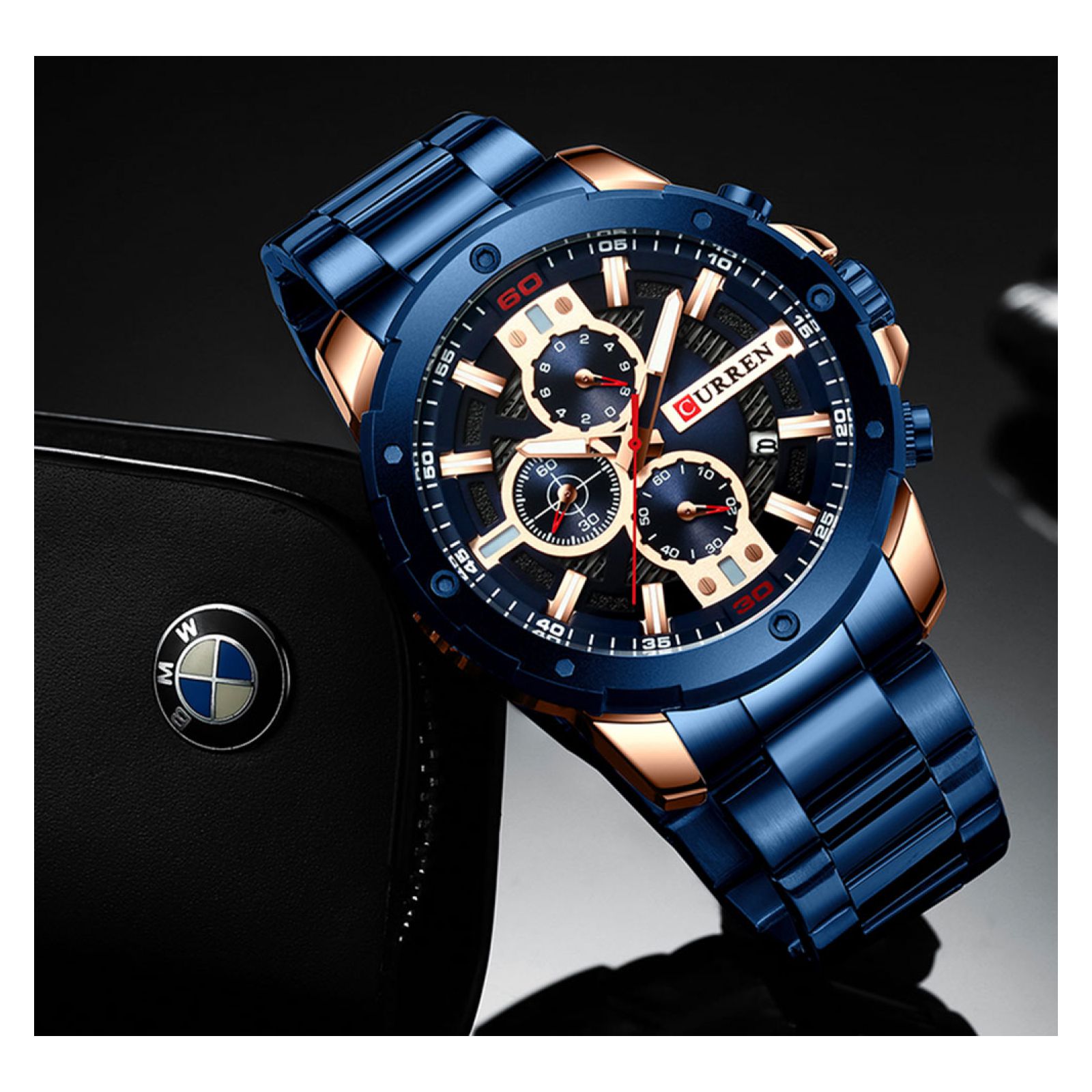 Foto 5 pulgar | Reloj Curren Krec6703 color Azul para Hombre