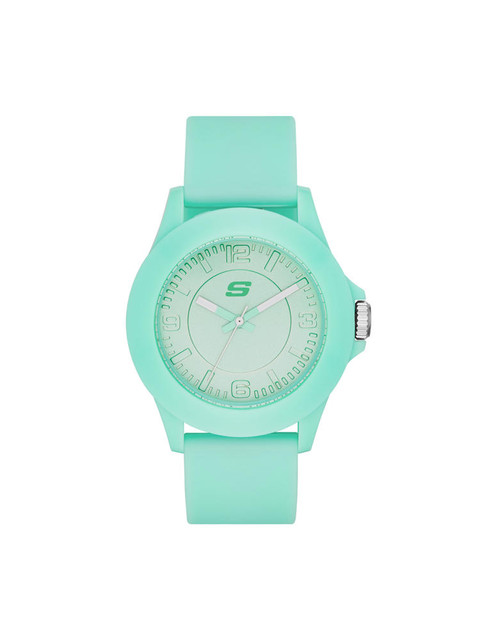 Reloj De Pulso Skechers Rosencrans Sr6027 Color Turquesa Para Dama