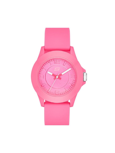 Reloj De Pulso Skechers Rosencrans Sr6022 Color Fiusha Para Dama $459