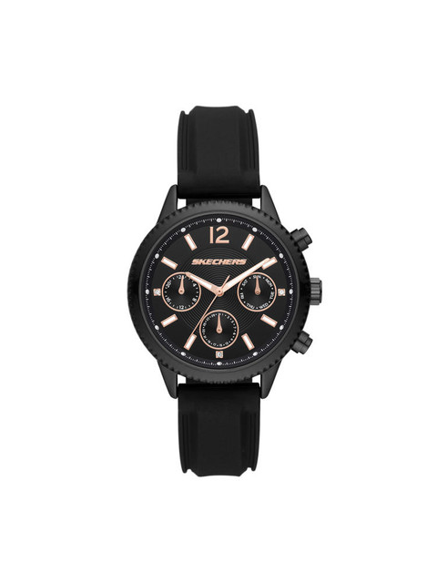 Reloj Skechers Matteson Sr6246 Color Negro Para Dama