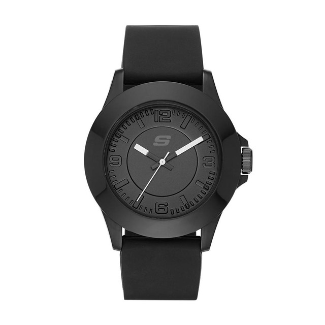 Reloj De Pulso Skechers Rosencrans Sr6024 Color Negro Para Dama