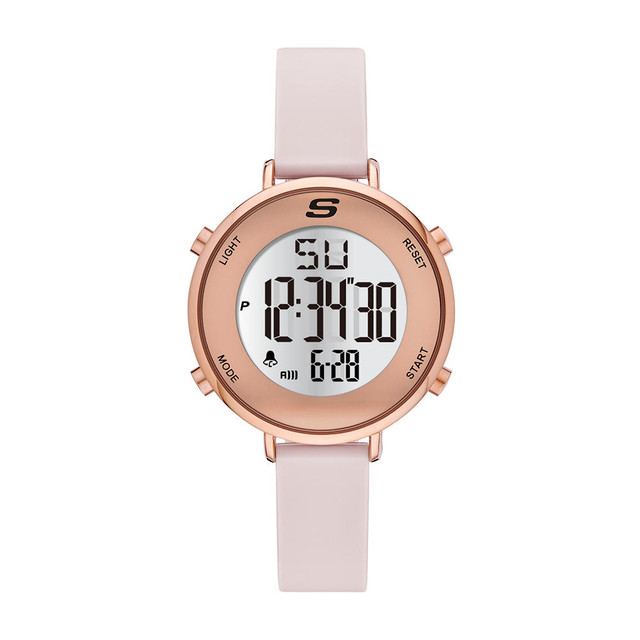 Reloj De Pulso Skechers Magnolia Sr6168 Color Oro Rosado Para Dama