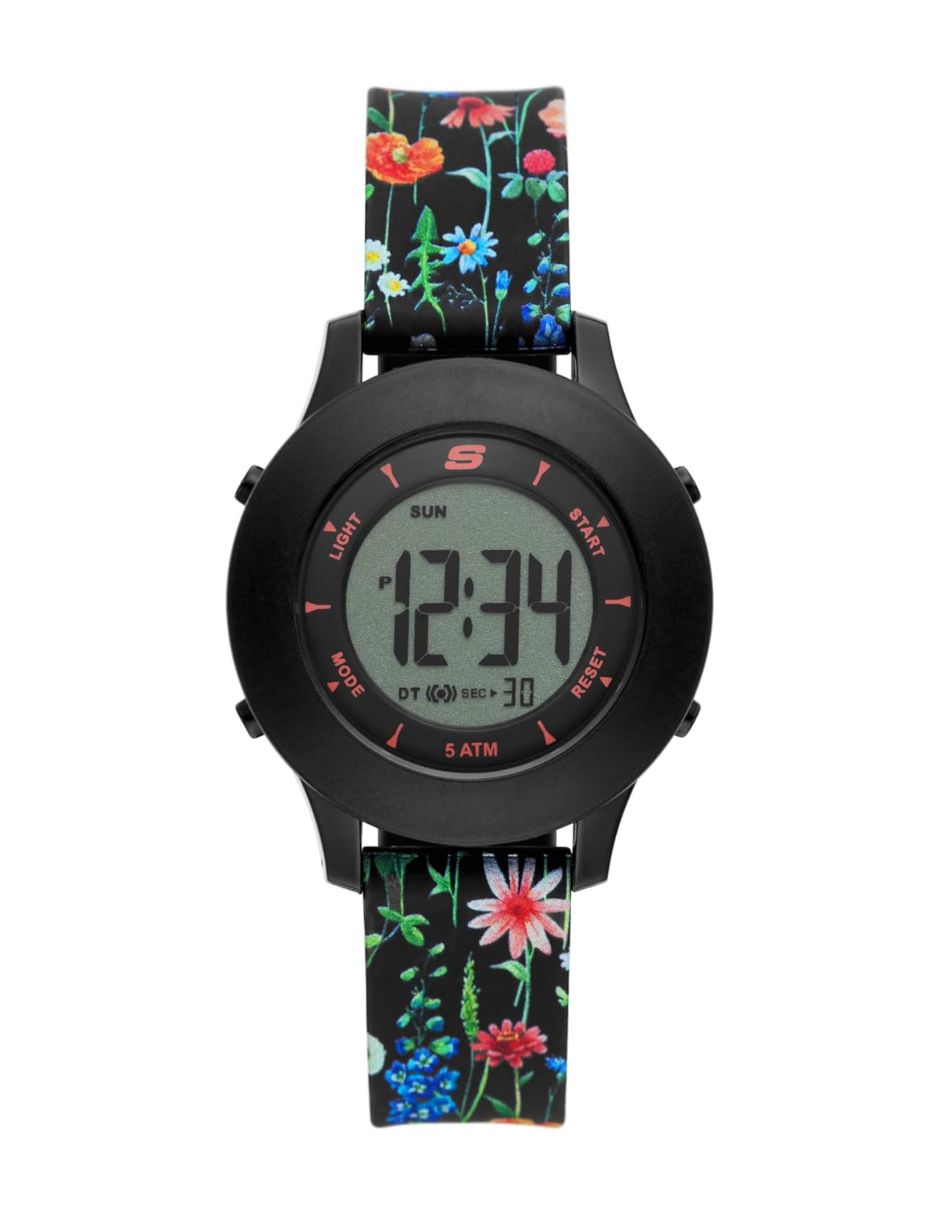 Reloj Skechers Rosencrans Midsize Digi Sr6264 Color Negro Para Dama