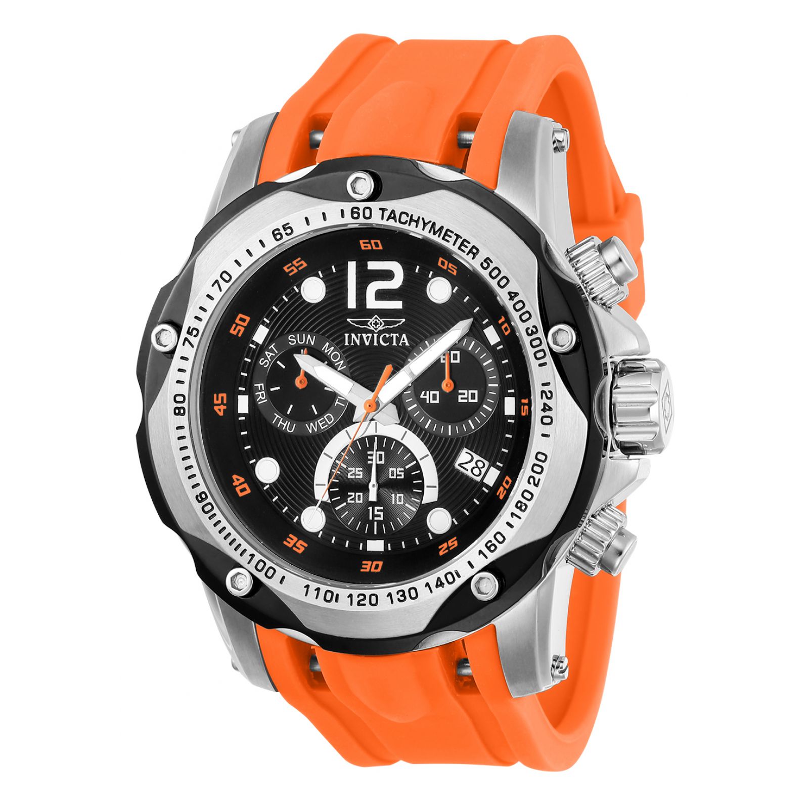 Reloj  Invicta 20072 Color Naranja Hombre