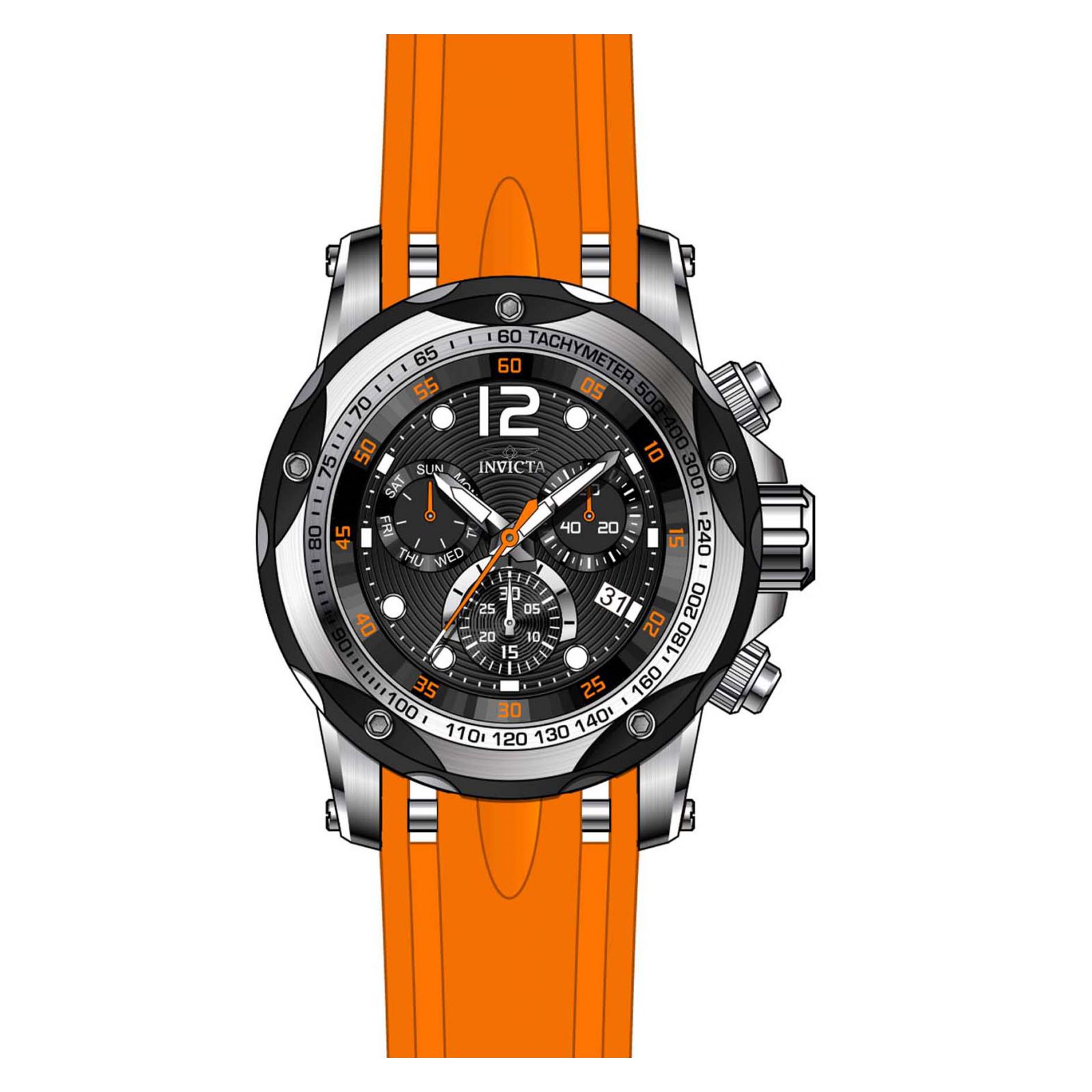 Foto 4 pulgar | Reloj  Invicta 20072 Color Naranja Hombre