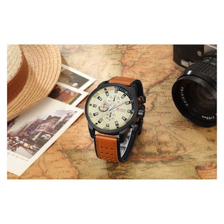 Foto 3 | Reloj Curren Kreb110111 Color Marrón Hombre