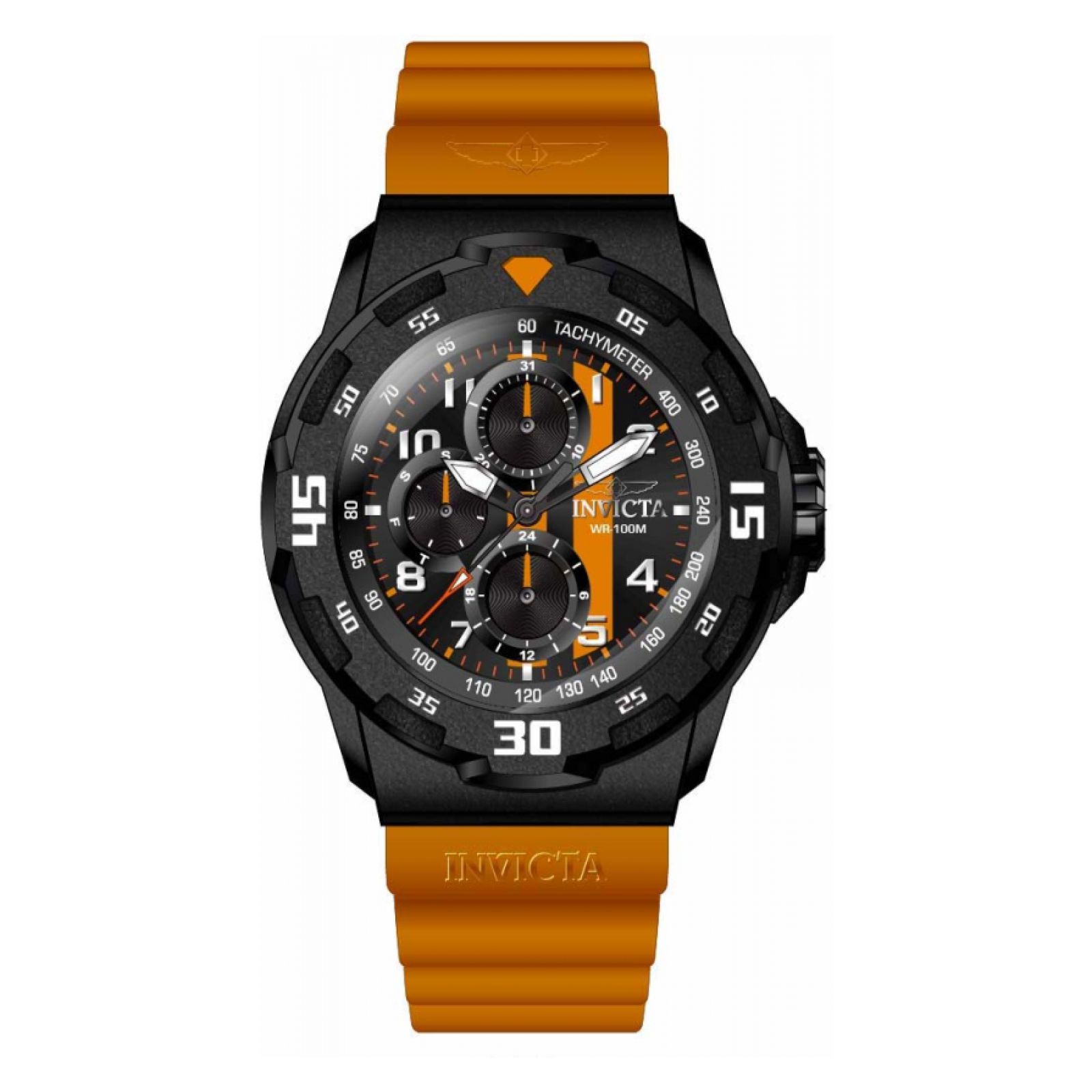 Reloj  Invicta 46403 Color Naranja Hombre