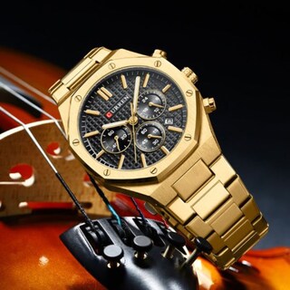 Foto 2 | Reloj Curren Kred8404 Color Dorado Hombre