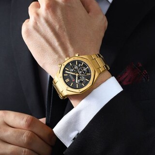 Foto 3 | Reloj Curren Kred8404 Color Dorado Hombre
