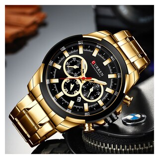 Foto 4 | Reloj Curren Krec9418 Color Dorado Hombre