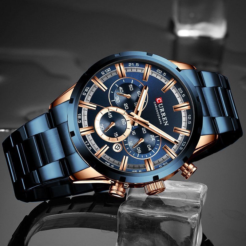 Foto 6 | Reloj  Curren Krec7603 Color Azul Hombre