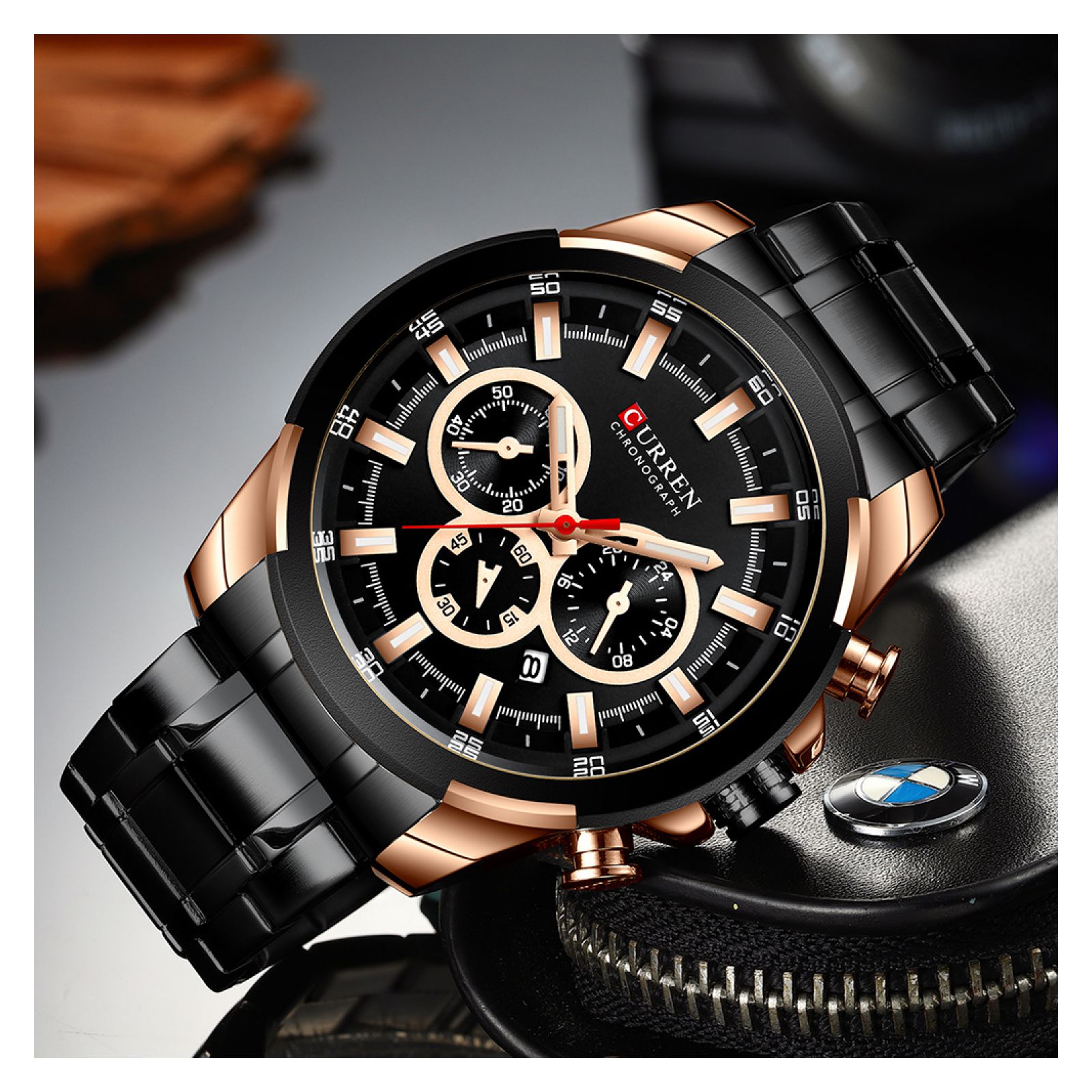 Foto 5 pulgar | Reloj Curren Krec9401 Negro para Hombre