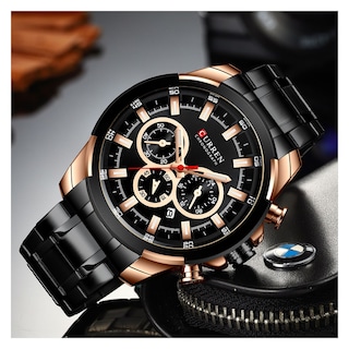 Foto 4 | Reloj Curren Krec9401 Negro para Hombre