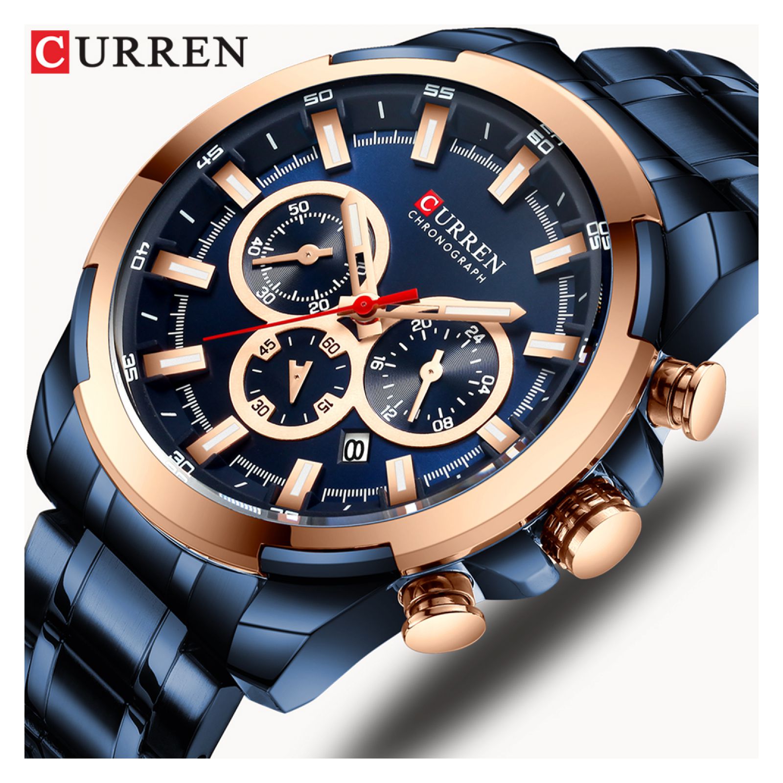 Foto 2 | Reloj Curren Krec9403 Azul para Hombre