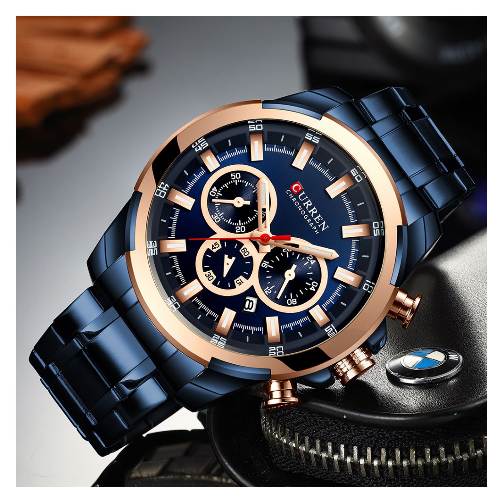 Foto 4 | Reloj Curren Krec9403 Azul para Hombre