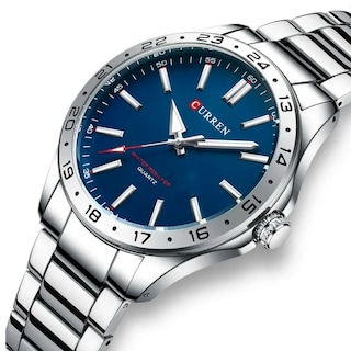 Foto 2 | Reloj Curren Kred9303 Plata para Hombre