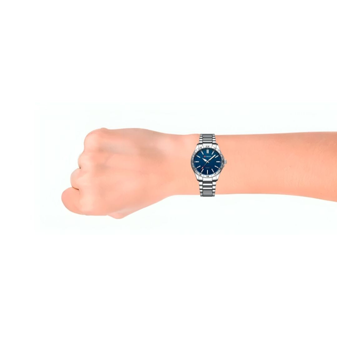 Foto 4 pulgar | Reloj Curren Kred9303 Plata para Hombre