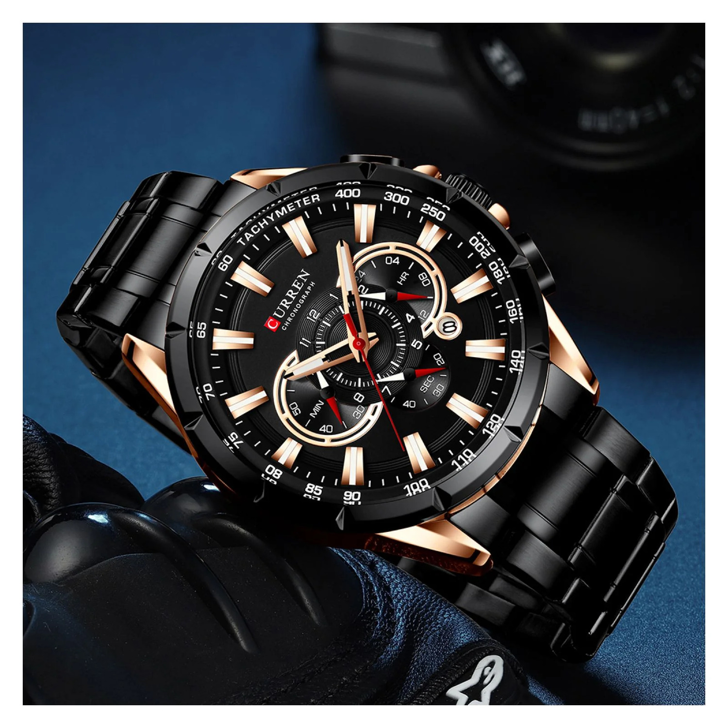 Foto 5 pulgar | Reloj Curren Krec9501 Negro para Hombre