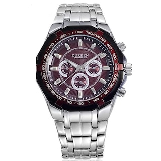 Foto 1 | Reloj Curren Kre0428 Plata para Hombre