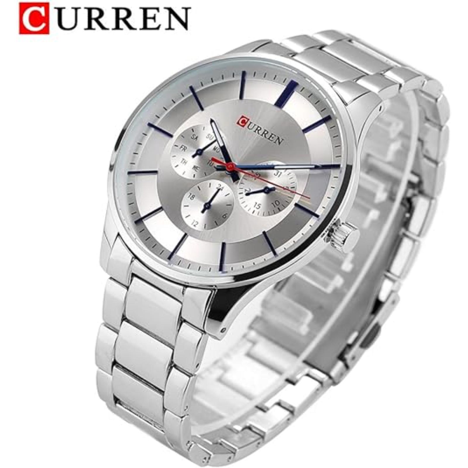 Foto 3 pulgar | Reloj Curren Kreb5819 Plateado Hombre