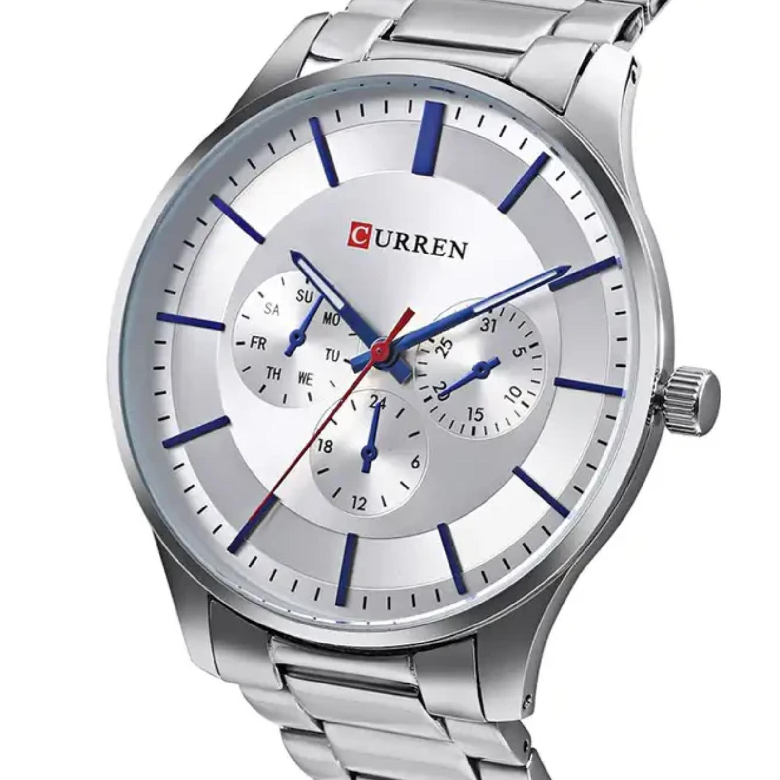 Foto 4 pulgar | Reloj Curren Kreb5819 Plateado Hombre