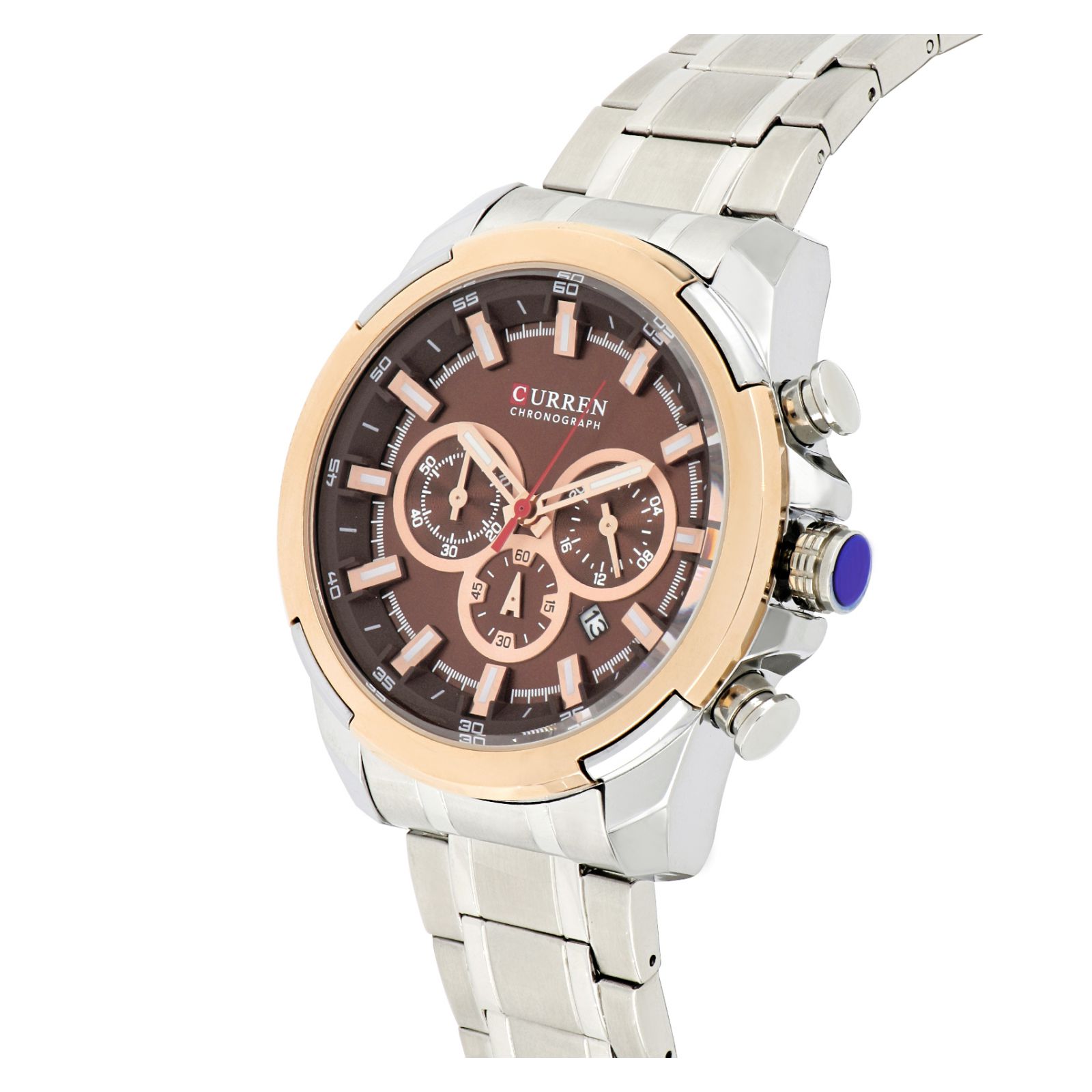 Foto 5 pulgar | Reloj Curren Krec941928 Plata para Hombre