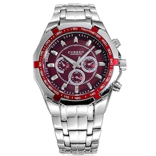 Foto 1 | Reloj Curren Kre0404 Plata para Hombre