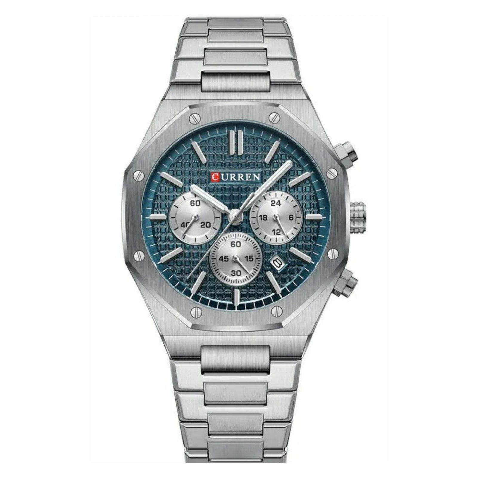 Foto 2 pulgar | Reloj Curren Kred8402 Plateado para Hombre