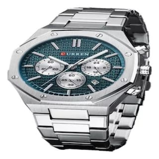 Foto 3 | Reloj Curren Kred8402 Plateado para Hombre