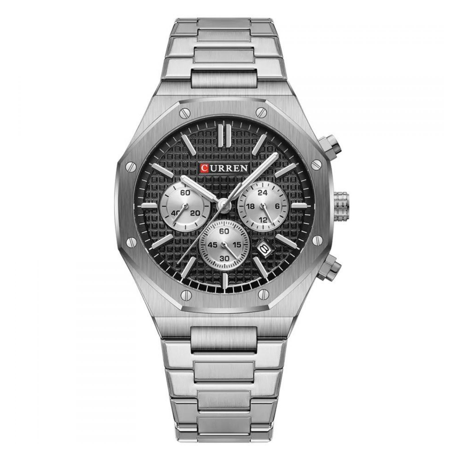 Reloj Curren Kred8401 Plateado para Hombre