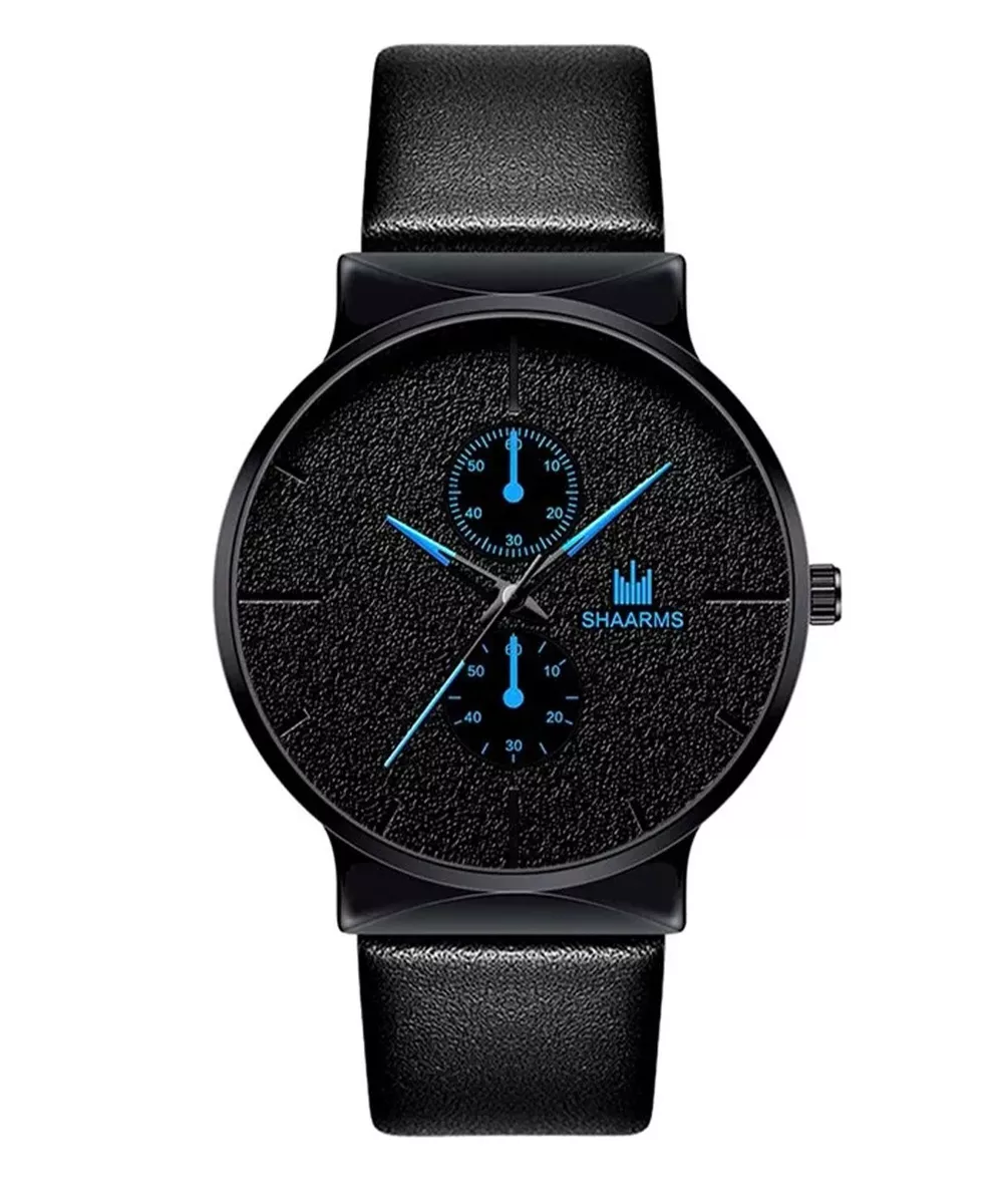 Foto 4 pulgar | Set De Reloj Para Hombre De Cuarzo De Negocios Pulsera, Negro