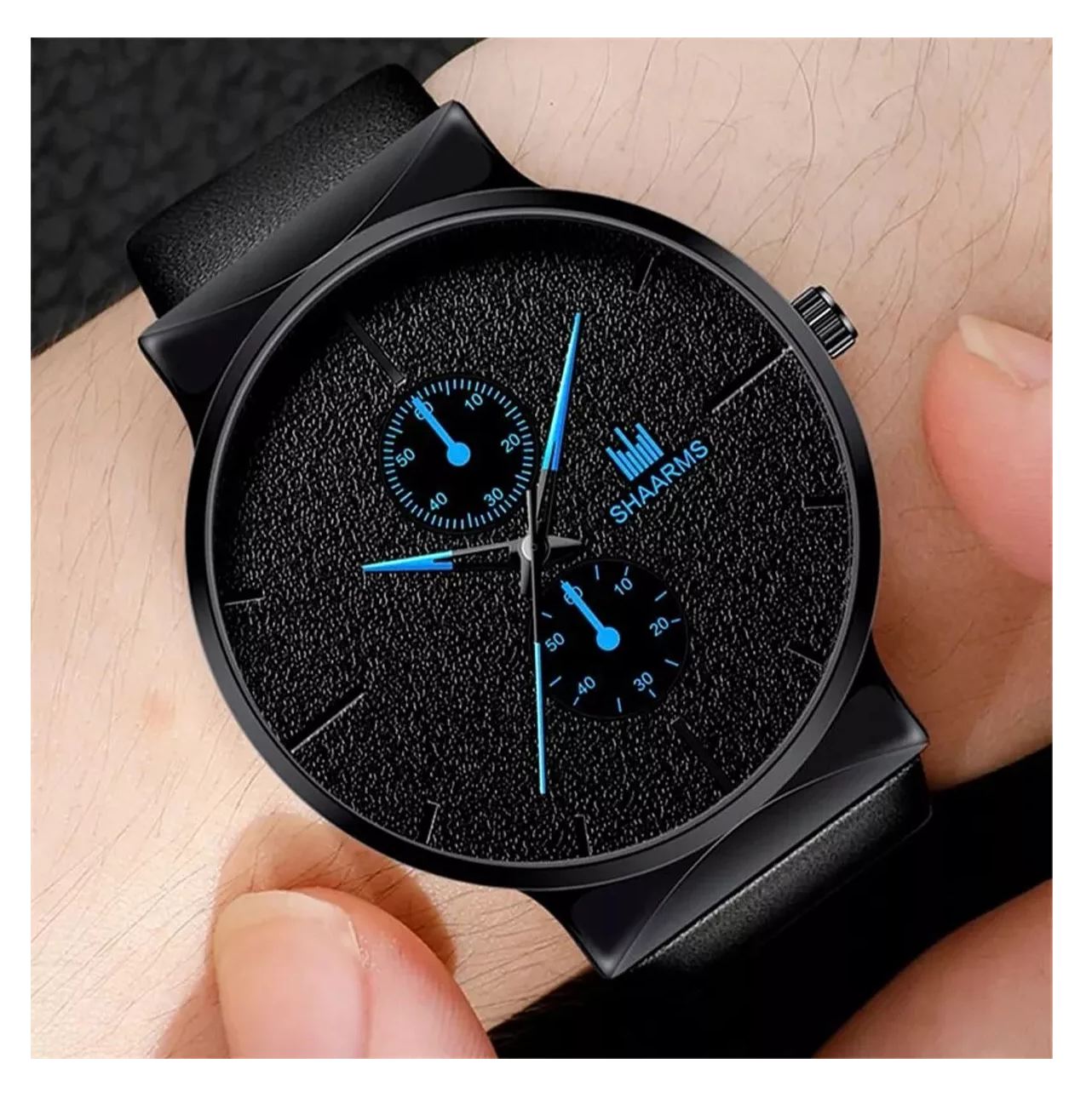 Foto 5 pulgar | Set De Reloj Para Hombre De Cuarzo De Negocios Pulsera, Negro