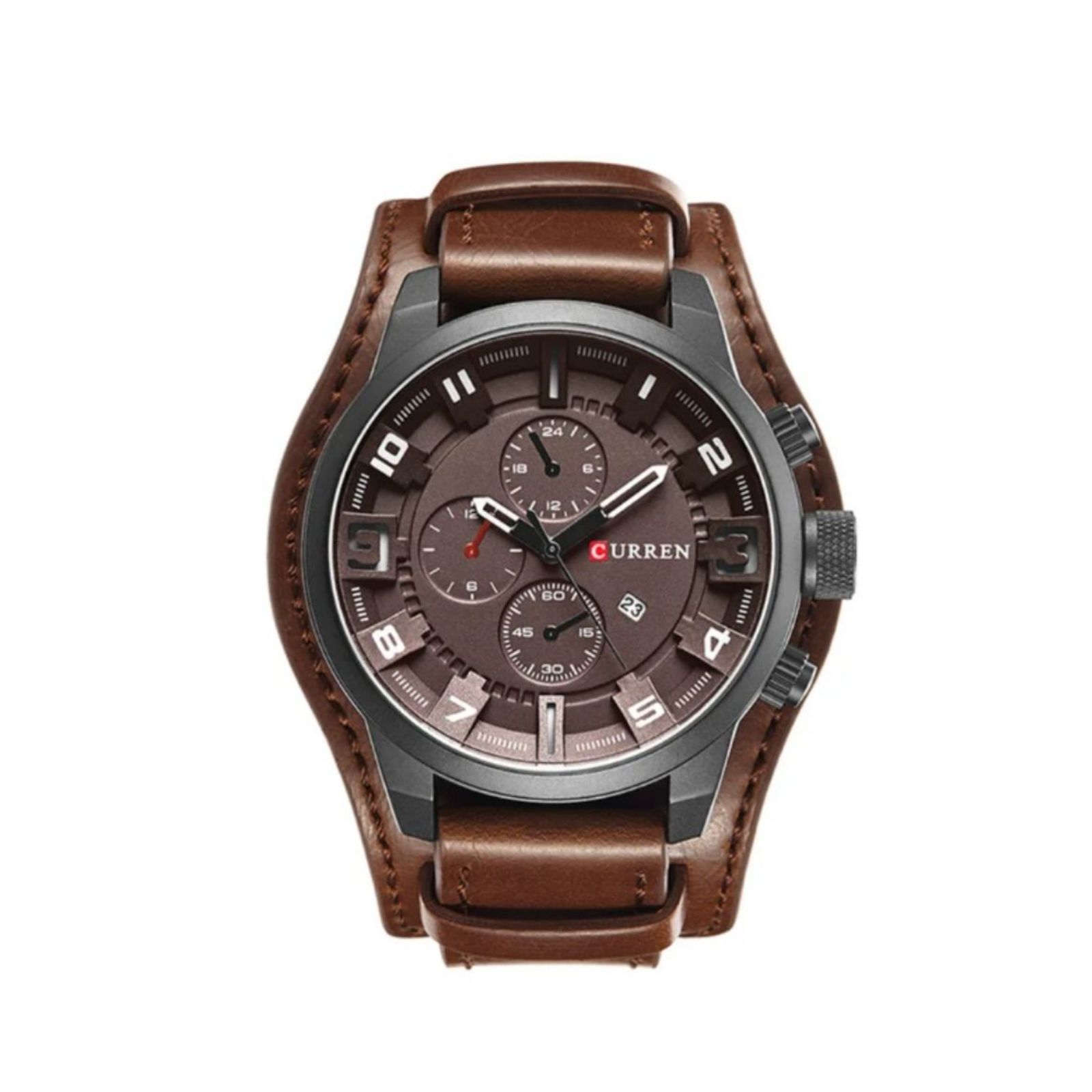 Reloj Curren Classíc Krea961111 Con Caja De Acero Inoxidable Negra Y Tablero Negro