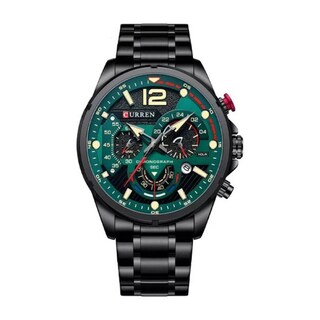 Foto 1 | Reloj Curren 8395 Kred330107 Con Caja De Acero Inoxidable Negro Y Tablero Verde