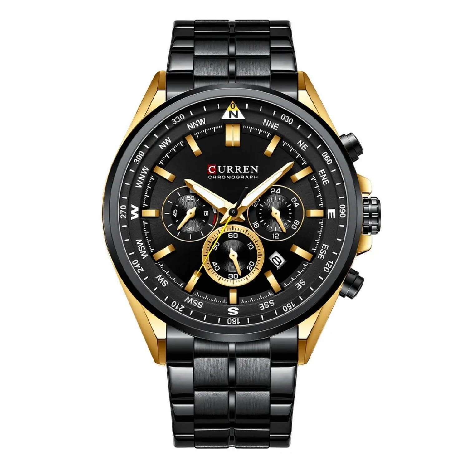 Foto 1 | Reloj Curren Kred311801 Kred311801 Con Caja De Acero Inoxidable Negro Y Tablero Negro