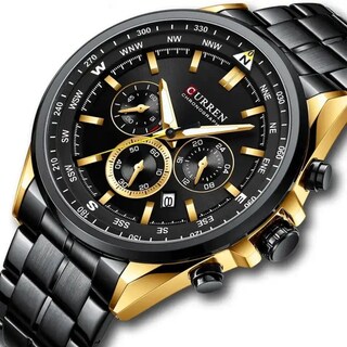 Foto 2 | Reloj Curren Kred311801 Kred311801 Con Caja De Acero Inoxidable Negro Y Tablero Negro