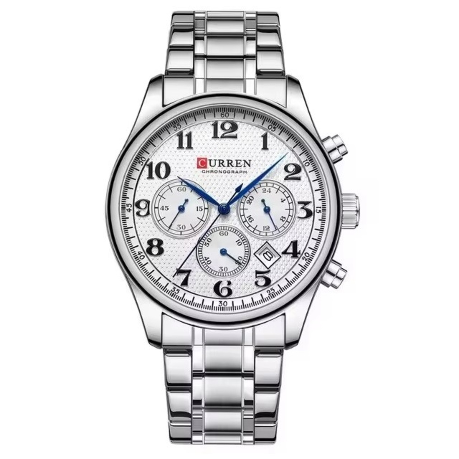 Reloj Curren 8466 Kree2001 Acero Inoxidable Plateado
