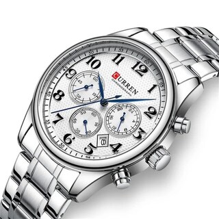 Foto 2 | Reloj Curren 8466 Kree2001 Acero Inoxidable Plateado