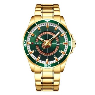Foto 1 | Reloj Curren Krec7818 Dorado y Tablero Verde